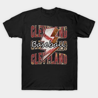 Graphic Baseball Cleveland Proud Name Team Vintage T-Shirt